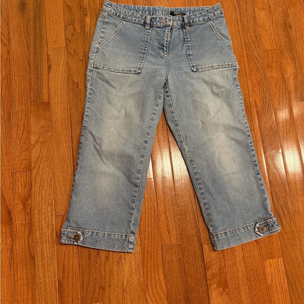 Style & Co. Light Blue Cropped Capri Jeans
